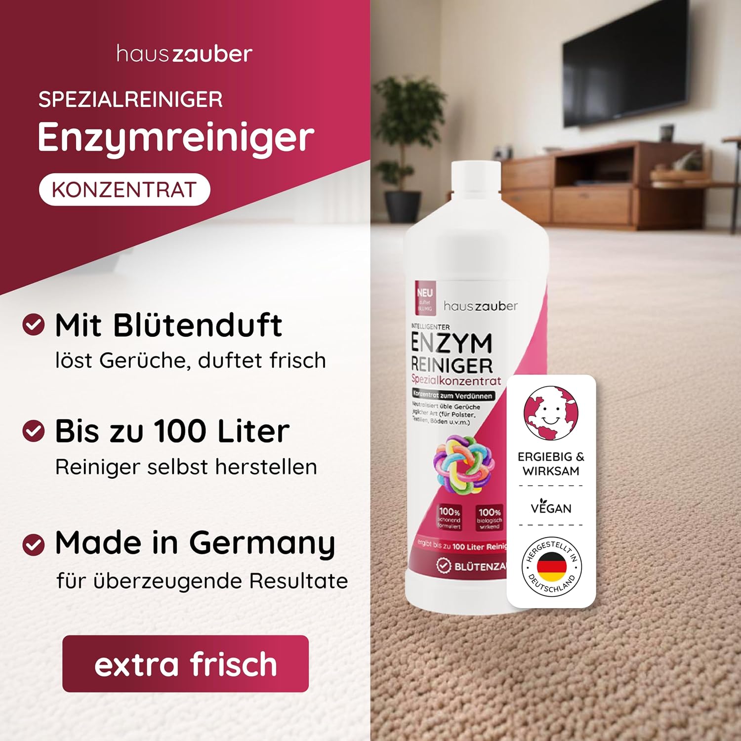 Enzymreiniger Konzentrat Blütenzauber – Produktbild 3 von 7