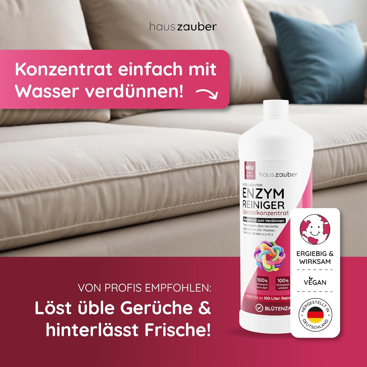 Enzymreiniger Konzentrat Blütenzauber – Produktbild 5 von 7
