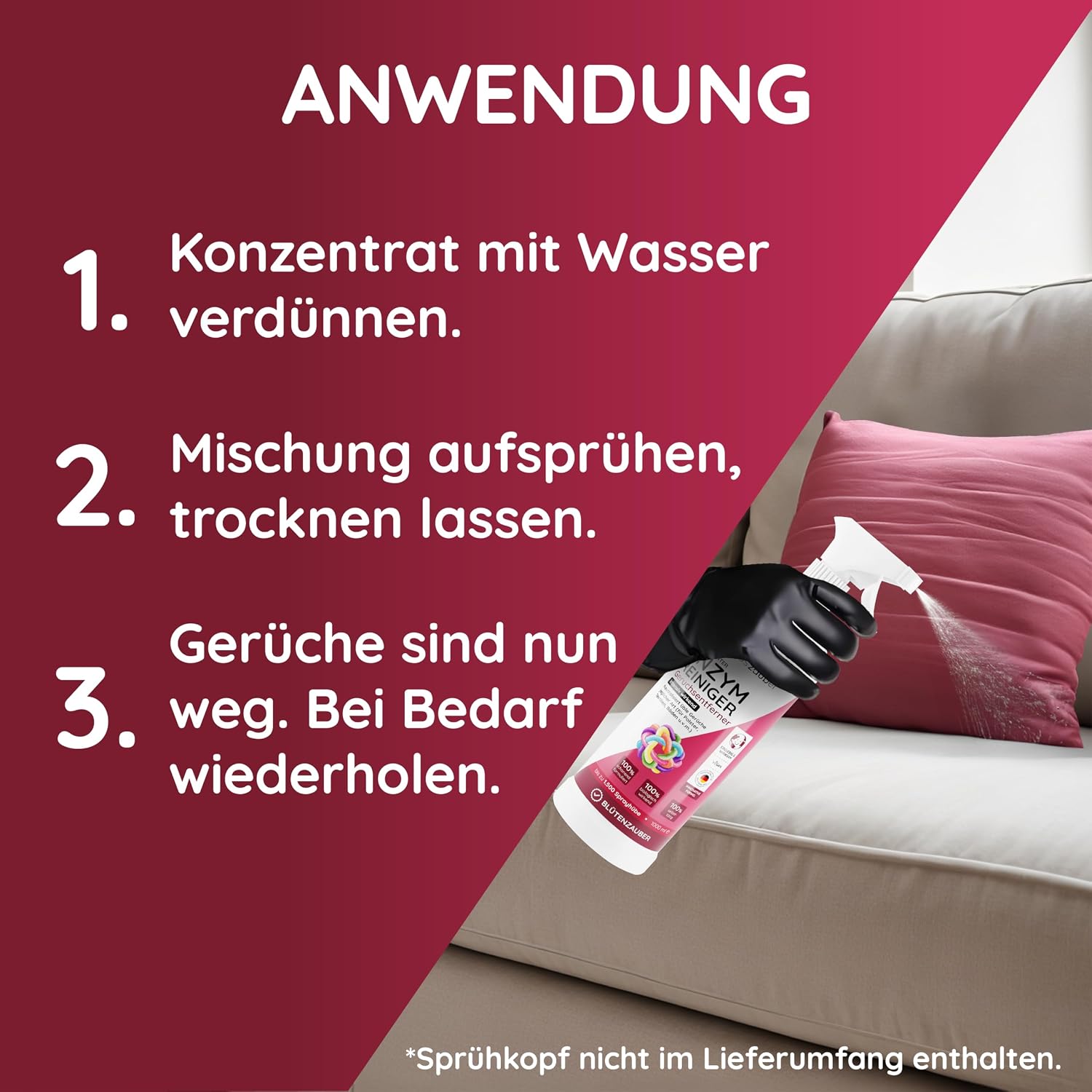 Enzymreiniger Konzentrat Blütenzauber – Produktbild 6 von 7